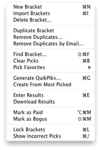 Brackets Menu